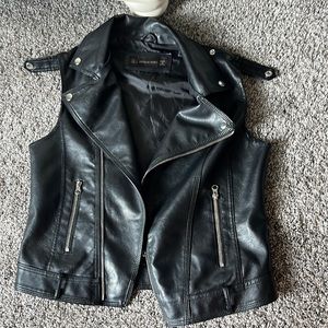 Leather Sleeveless Vest